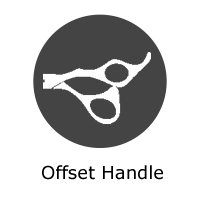 Highness Haircut Scissors Offset Handle